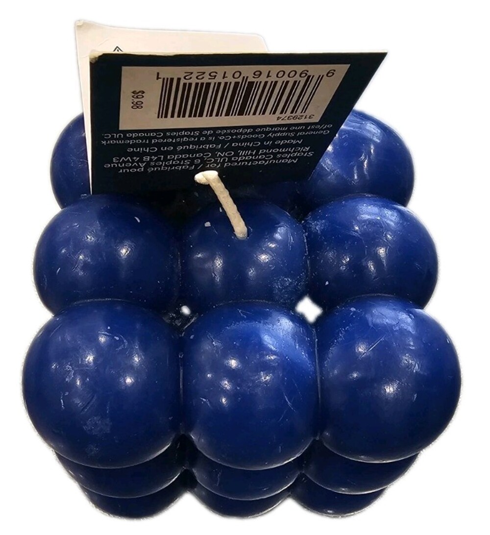 Unscented Blue  Gift Home Decor 1PC 13.4 oz Geometric Decor New